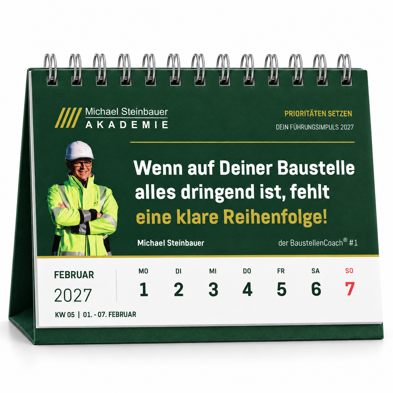 Baustellen Tischkalender 2027 (DIN A6)